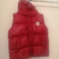 Piumino smanicato Benetton rosso 8-9 anni