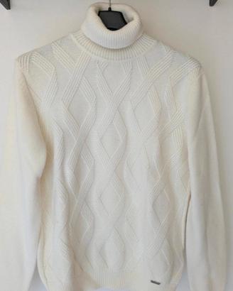 Maglione Markup collo alto, panna