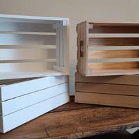 Cassetta in legno portafiori