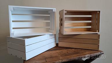 Cassetta in legno portafiori