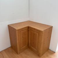 BASE AD ANGOLO IN LEGNO DI ABETE