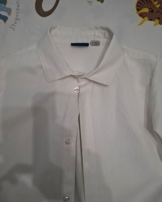 camicia bianca bambino 6 anni 116 cm 