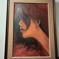 quadro profilo femminile