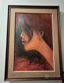 quadro profilo femminile
