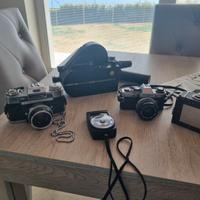 Olympus om10, contarex electronic,Pathe ds8