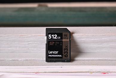SD card LEXAR Pro SDXC 512 GB 95MB/s 633X