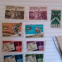 9 francobolli usati del 1967