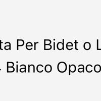 Piletta Per Bidet o Lavabo Bianco Opaco