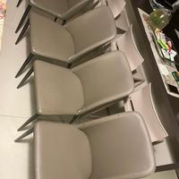 Sedie Friulisedie in ecopelle Colore Tortora