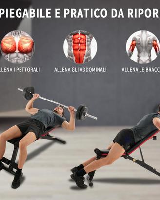 Panca Palestra Pieghevole, Multifunzione Inclinabi