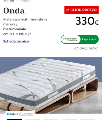 Materasso matrimoniale