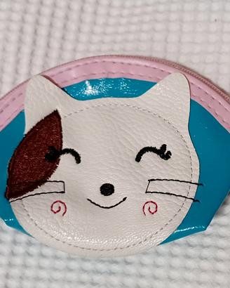 Portamonete con faccia da gattino