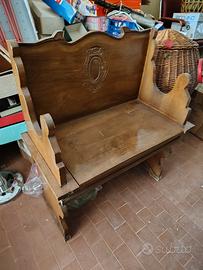 Sedile/Panca massiccio stile rustico