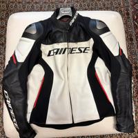 Giacca moto DAINESE RACING 3 PELLE 48 come nuova