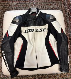 Giacca moto DAINESE RACING 3 PELLE 48 come nuova