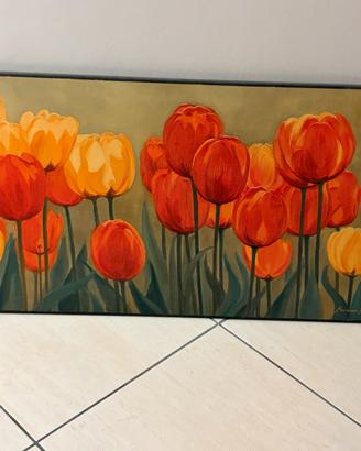 Tulipani Dipinto su legno
