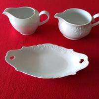 Set oggetti cucina ceramica bianca