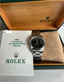 ROLEX DATEJUST 16200/FULL-SET/BLACK DIAL