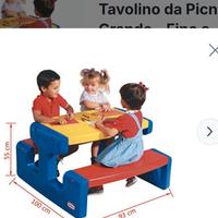 Tavolino da giardino per bambini