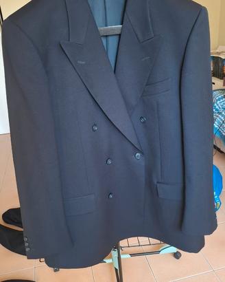 Facis/GFT Giacca doppiopetto vintage blu Tg. 52