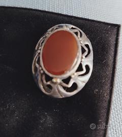 Orecchini argento e corniola