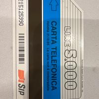 Scheda telefonica Sip 5000 lire