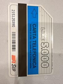 Scheda telefonica Sip 5000 lire