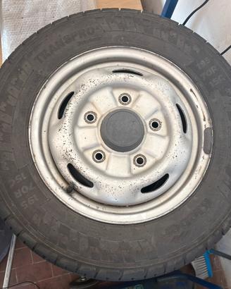 4 Gomme estive + cerchi 195/70 R 15