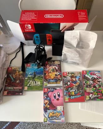 Nintendo Switch Prima Generazione V1 + 6 giochi