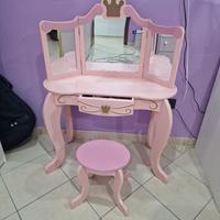 Specchiera con sgabello Principessa KidKraft