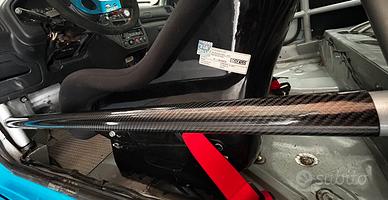 Tubo carbonio protezione roll bar