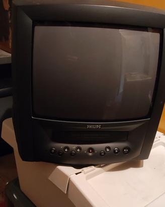 TV/VHS combo (testine da pulire no telecomando) 
