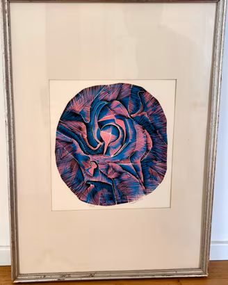 Gualtiero Mocenni xilografia rara 1973