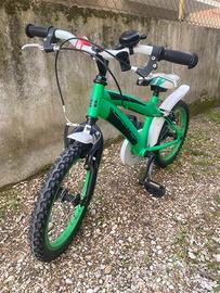 Bicicletta bambino marca Adriatica verde