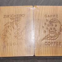 Zuccheriera e Caffettiera contenitori in LEGNO