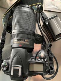 FOTOCAMERA REFLEX NIKON D90 CON OBIETTIVI 70-300 E