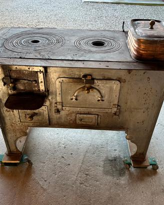 Antica stufa a legna cucina economica fine 800