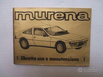 USO E MANUTENZIONE AUTO MATRA MURENA.