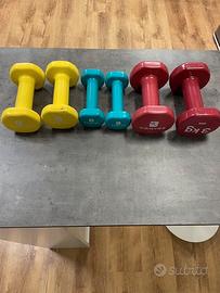 set di pesi da 1, 2, 3 kg