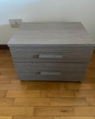 Armadio, 2 comodini e cassettiera