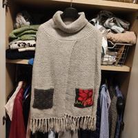 poncho Desigual in maglia