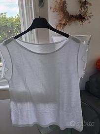 Tshirt in cotone, bianca. 