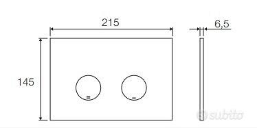 Placca di comando Bianca