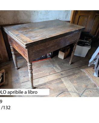TAVOLO apribile a libro - fine '800