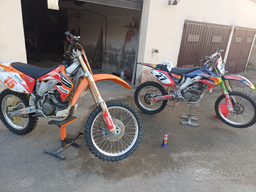 Honda CRF 450 e Honda CRF 250