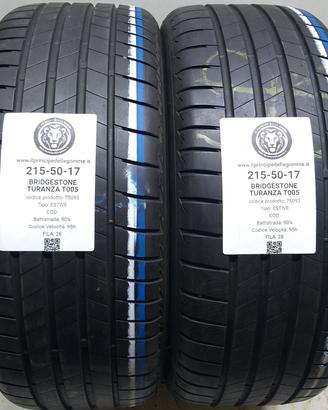2 GOMME 215 50 17 BRIDGESTONE A75093