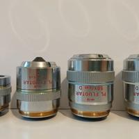 4 Obiettivi Microscopio, Leitz PL FLUOTAR D-M32