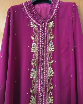 Vestito orientale doppio corpetto lungo