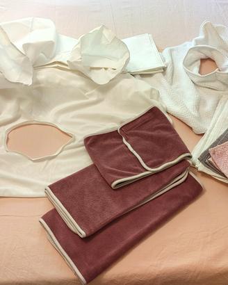 Set kit teli asciugamani per lettino da massaggio