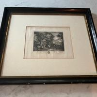 Cornice con stampa antica